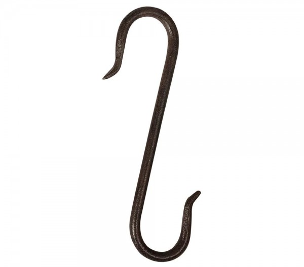 4 Haken Gusseisen S-Form Hängehaken Küchenhaken Fleischerhaken Antik Stil Braun
