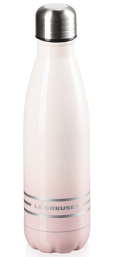 Le Creuset Trinkflasche Edelstahl Isolierflasche Shell Pink 500ml
