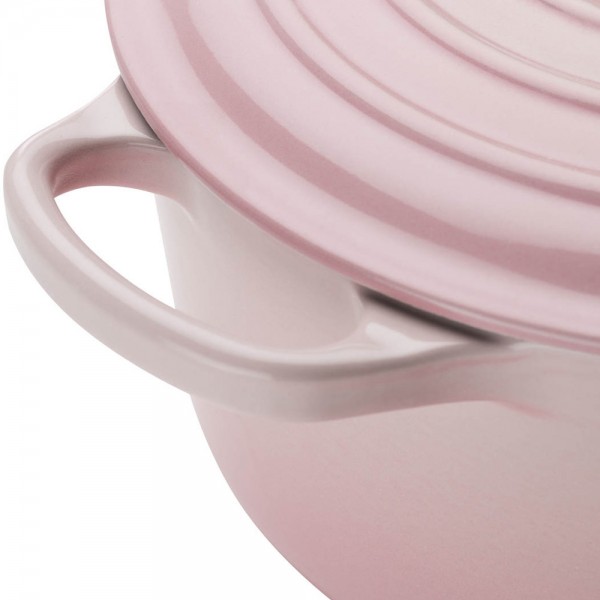 Le Creuset Bräter Signature Rund Gusseisen Shell Pink 24cm
