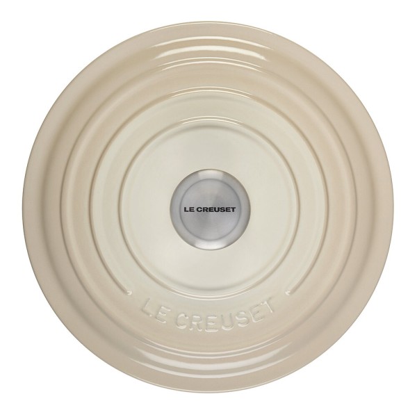 Le Creuset Bräter Signature Rund Gusseisen Meringue 24cm