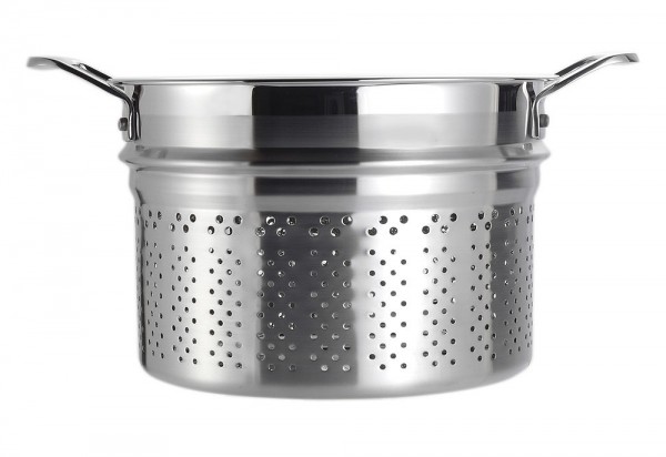 Le Creuset Pastatopf mit Einsatz 3-Ply Edelstahl 20cm