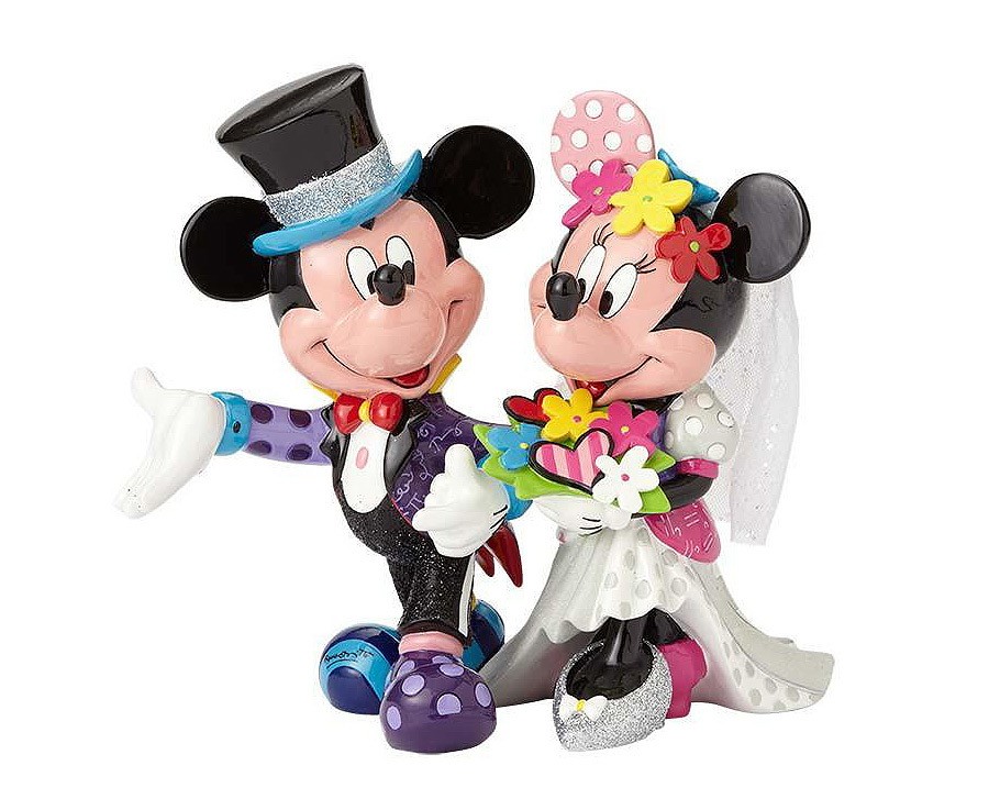 DISNEY Figur Mickey & Minnie Mouse Wedding BRITTO Collection 19cm