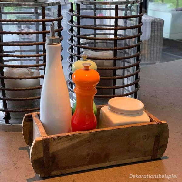 Alte Ziegelform Holz zum Dekorieren Vintage Holzkiste Aufbewahrungsbox