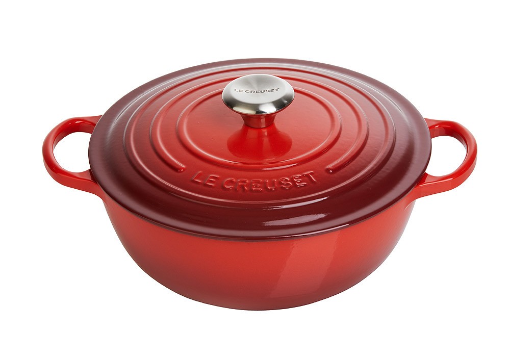 Le Creuset La Marmite Signature Familientopf Gusseisen Kirschrot 28cm