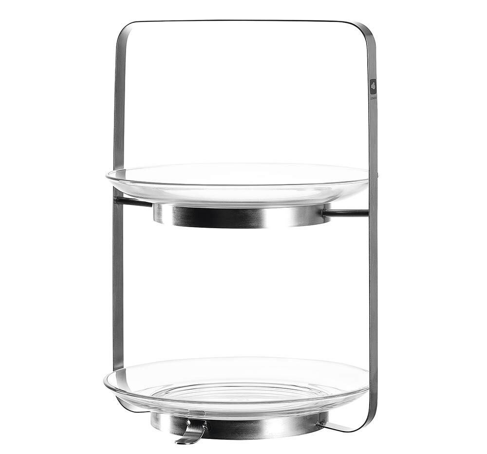 Leonardo Etagere Senso 2-teilig Glas Metall Leonardo Etagere Senso 2-teilig Glas Metall