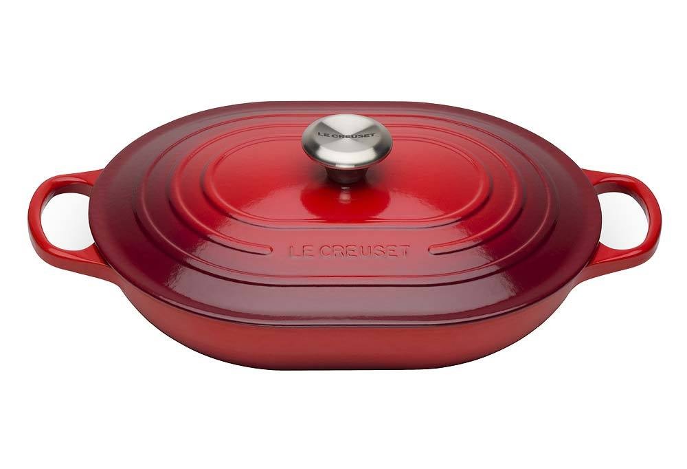 Le Creuset Oblong Signature Gusseisen Kirschrot 31cm