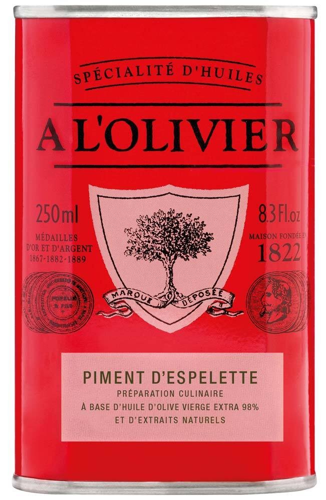 A L'Olivier Natives Olivenöl Extra Piment d Espelette Chili 250ml 8406