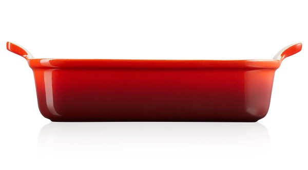 Le Creuset Auflaufform Tradition Steinzeug Kirschrot 26cm