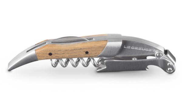 Le Creuset Premium Kellnermesser Sommeliermesser Holz Eiche