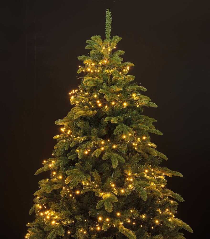 1-2 GLOW Lichterkette Weihnachtsbaum 240cm 880 LED Classic Warmweiß Timer