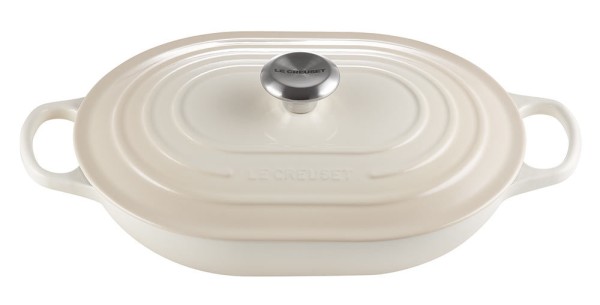 Le Creuset Oblong Signature Gusseisen Meringue 31cm