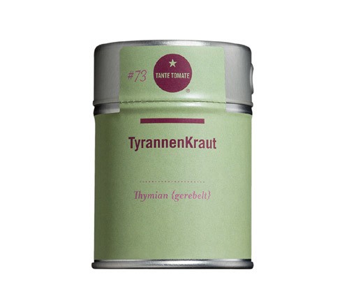 Tante Tomate - TyrannenKraut - Thymian (gerebelt) - Streudose 25g