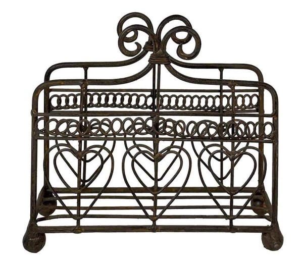 Serviettenhalter Eisen Braun Landhaus Serviettenständer Vintage-Stil 14x17cm