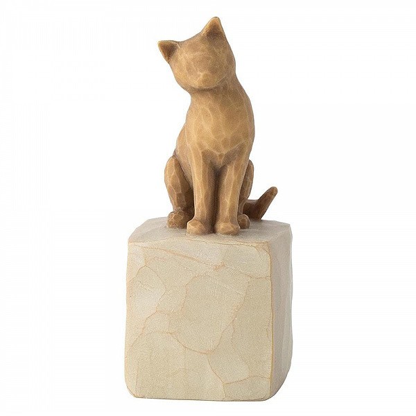 Willow Tree Figur - Love my Cat - Katzenfigur Hellbraun