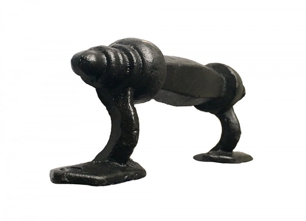 Möbelgriff Vintage Griff Schubladengriff Gusseisen Antik-Stil Schwarz 16cm