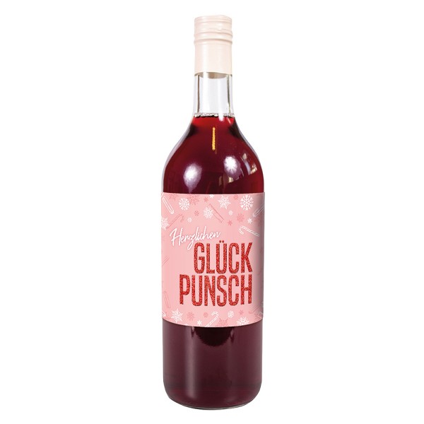Gourmet Berner Herzlichen Glückpunsch - Punsch Rot Alkoholfrei - Flasche 0,74 l