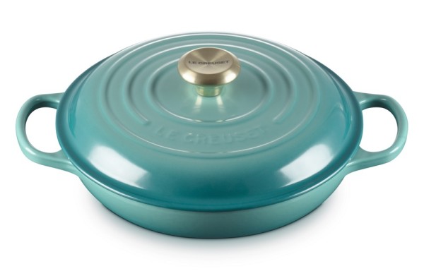 Le Creuset Gourmet-Profitopf Signature Gusseisen Bleu Riviera Blau