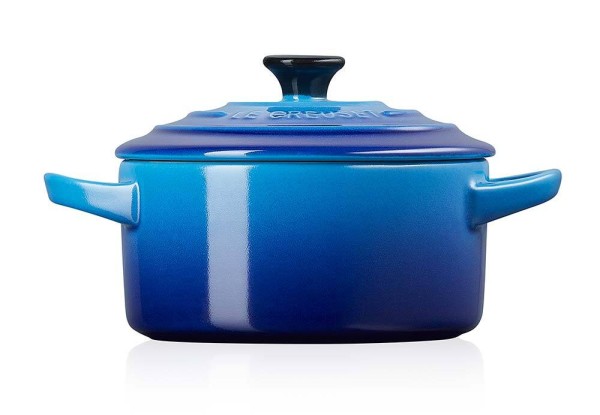 Le Creuset Mini Cocotte Steinzeug Azure Blau 10X5cm
