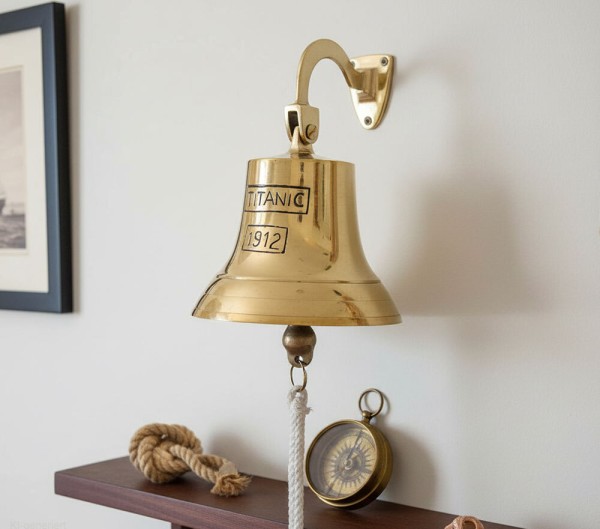 Schiffsglocke Titanic 1912 Messing Glocke Nostalgie Maritim 14 cm