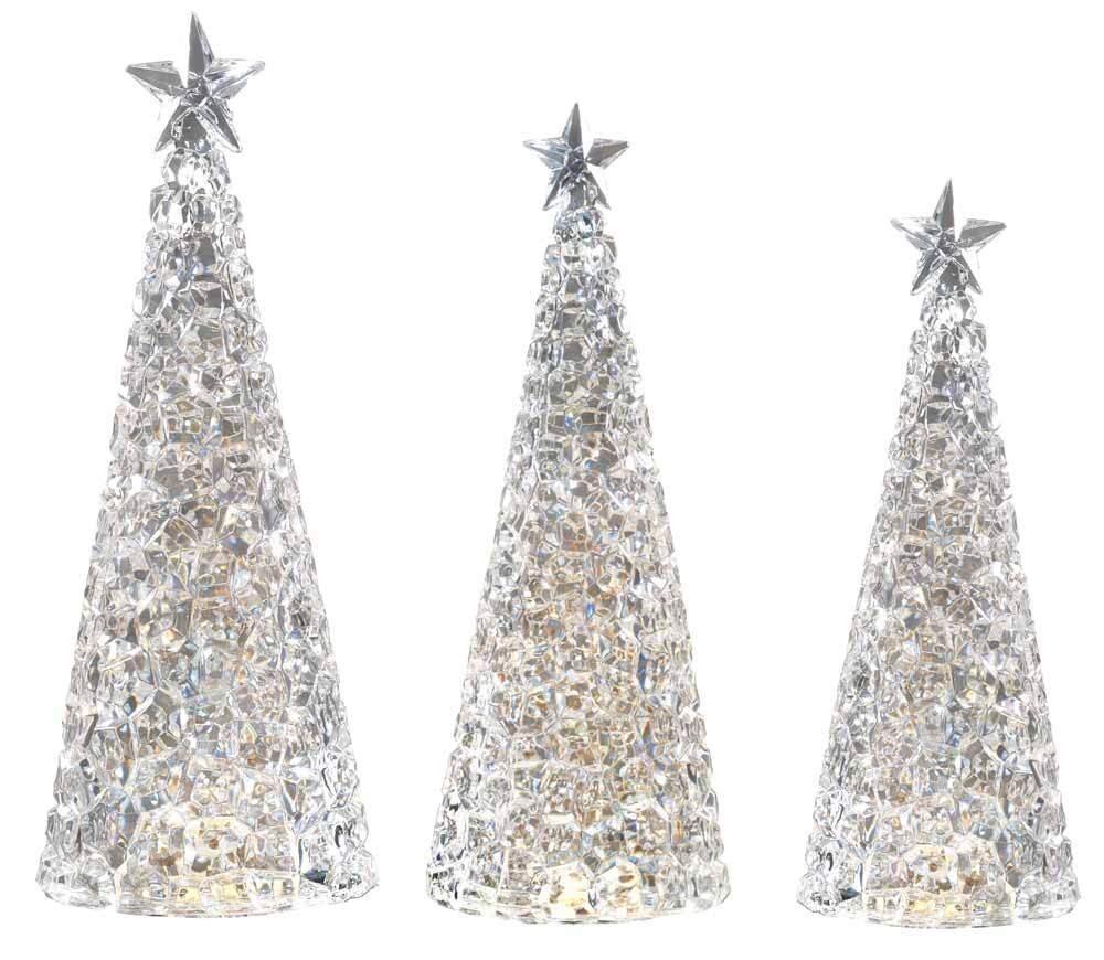 Sompex GLAMOR Tischleuchte Weihnachtsbaum Dekoleuchte Silber