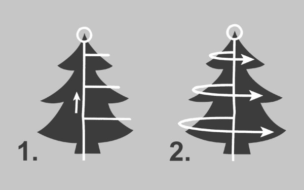 1-2 GLOW Lichterkette Weihnachtsbaum 180cm Warmweiß 540 LED Timer Schnellmontage