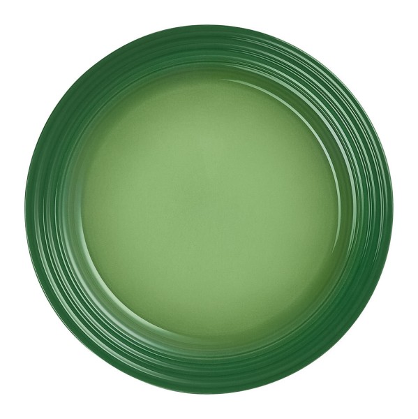 Le Creuset Frühstücksteller Steinzeug Bamboo Green 22cm