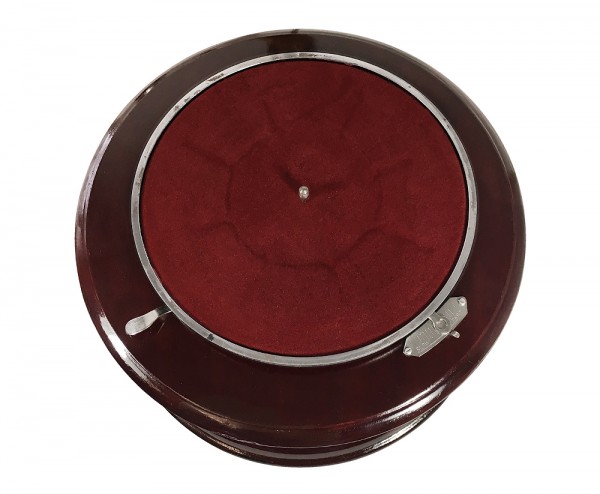 Grammophon Antik-Stil Rund Nostalgie Schellackplatten Trichter Grammofon