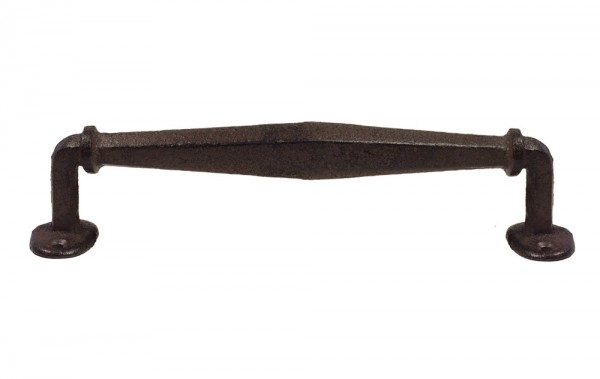 Rustikaler Griff Schubladengriff Möbelgriff Gusseisen Antik-Braun 27cm