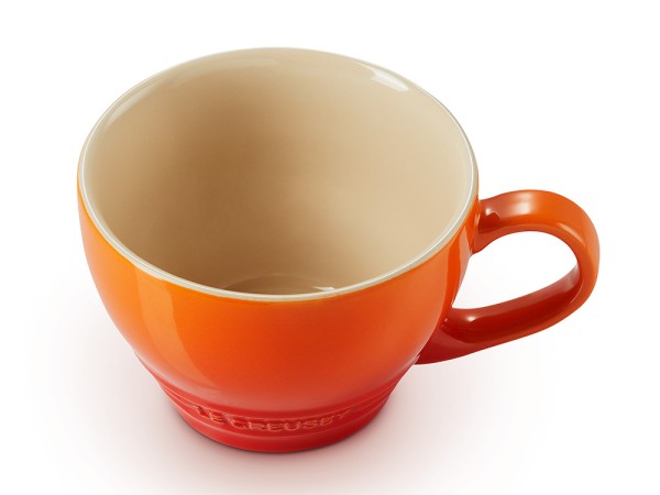 Le Creuset Cappuccino Tasse Steinzeug Ofenrot 400ml