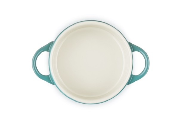 Le Creuset Mini Cocotte Steinzeug Bleu Riviera Blau 10X5cm