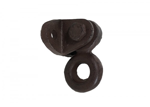 Mauerring Befestigungsring Anbindering Wandring Gusseisen Antik-Stil Braun