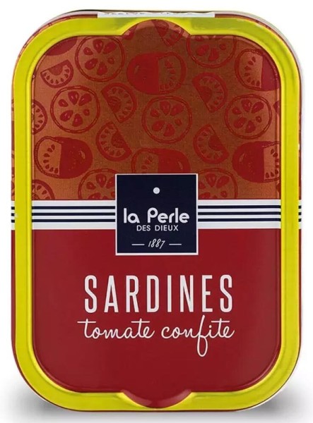 La Perle des Dieux Sardinen mit kandierter Tomate - Tomate Confite - Dose 115 g