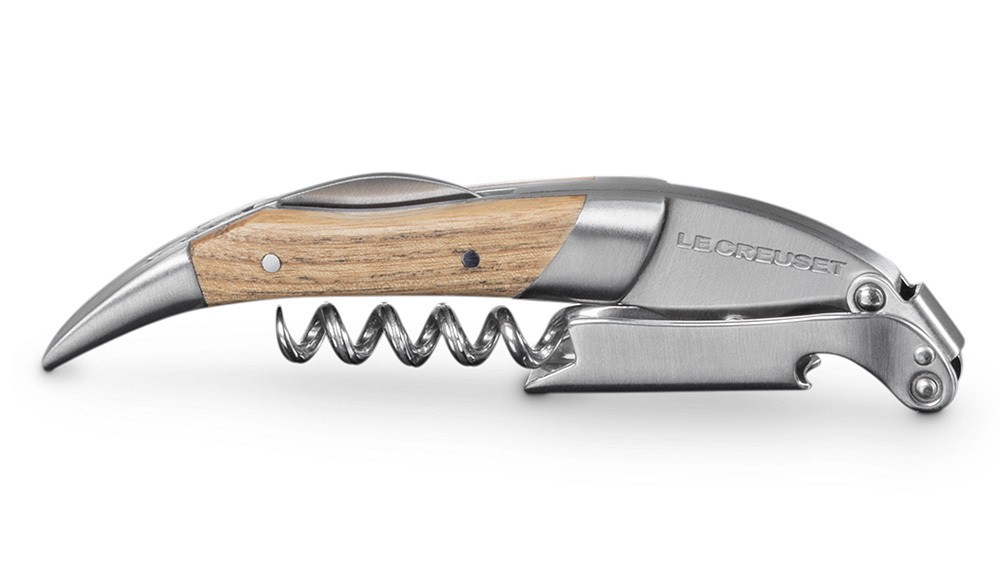 Le Creuset Premium Kellnermesser Sommeliermesser Holz Eiche