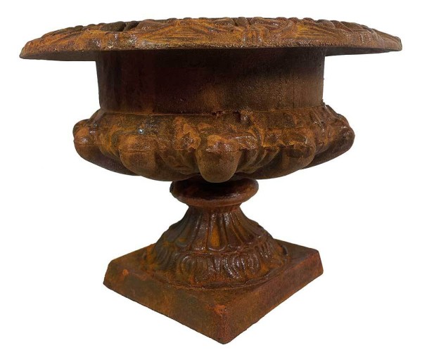 Französische Vase Gusseisen Groß Pflanztopf Schwer Edelrost Antik-Stil