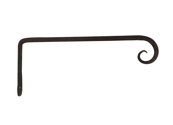 Wandhaken für Blumentopf Halter Blumenampel Gusseisen Antik-Braun 30cm