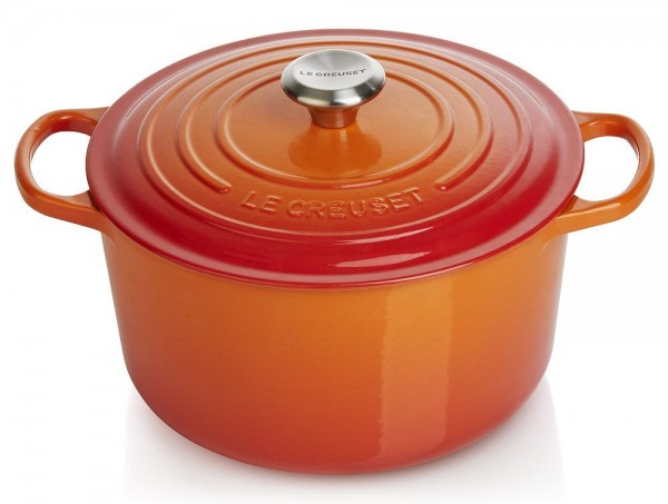 Le Creuset Bräter Signature Rund Hoch Gusseisen Ofenrot 24cm