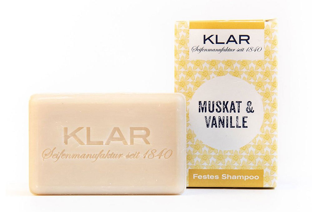 KLAR Festes Shampoo Muskat & Vanille (für normales Haar) 100g