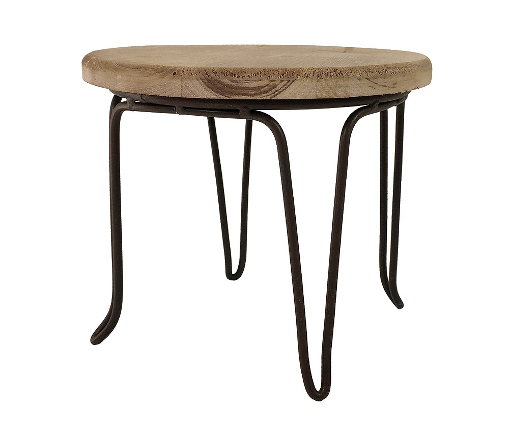 Ständer für Getränkespender Holz Eisen Blumenhocker Standfuß Landhausstil Ständer für Getränkespender Holz Eisen Blumenhocker Standfuß Landhausstil