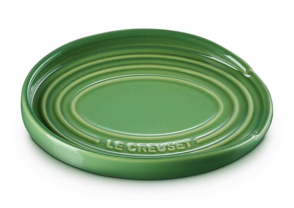 Le Creuset Kochlöffelablage Oval Kochlöffelhalter Steinzeug Bamboo Green