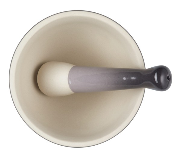 Le Creuset Mörser Steinzeug Flint Grau