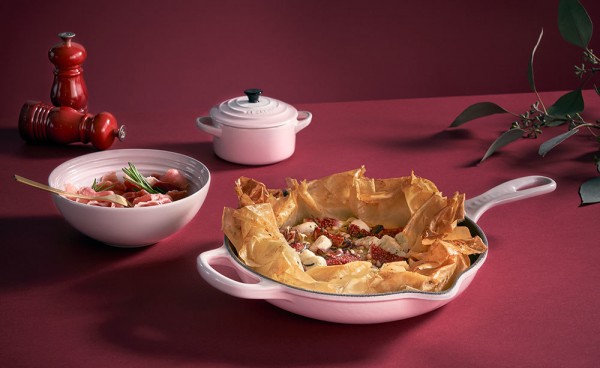 Le Creuset Brat- und Servierpfanne Gusseisen Shell Pink 23cm