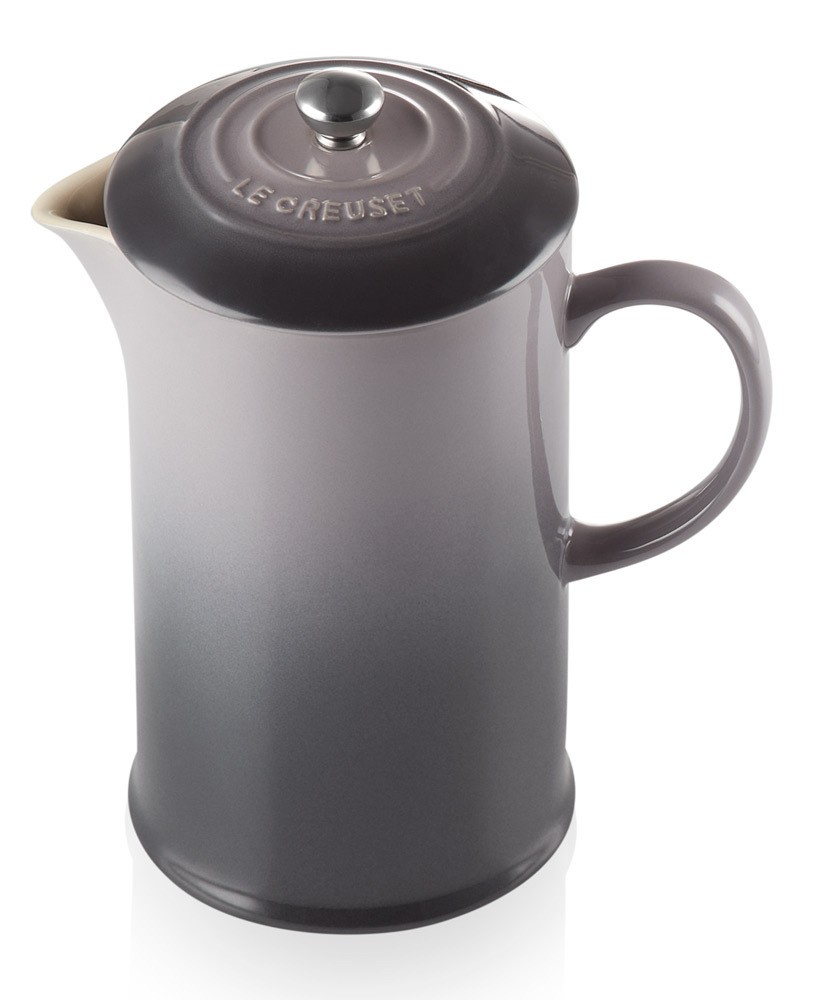 Le Creuset Kaffeebereiter Steinzeug Flint Grau