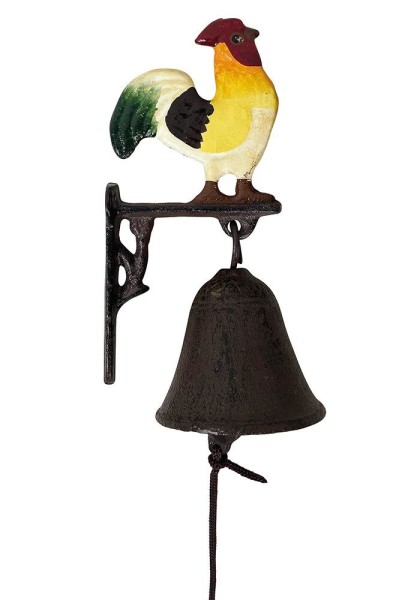 Türglocke Hahn Glocke Landhausstil Gusseisen Rustikal Antik-Stil