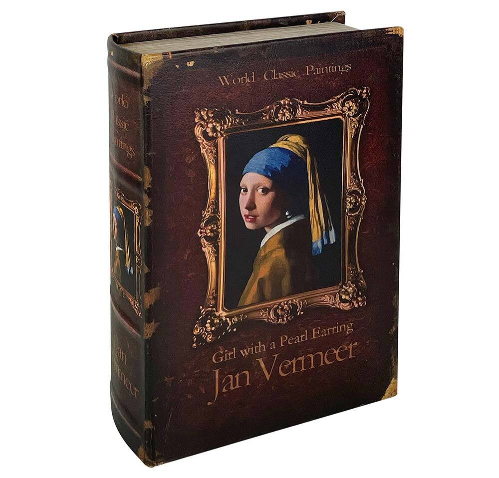Hohles Buch Das Mädchen mit dem Perlenohrring Jan Vermeer Buchversteck 27cm