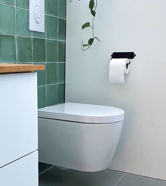 Toilettenpapierhalter Vintage Gusseisen Schwarz Klorollenhalter Antik-Stil