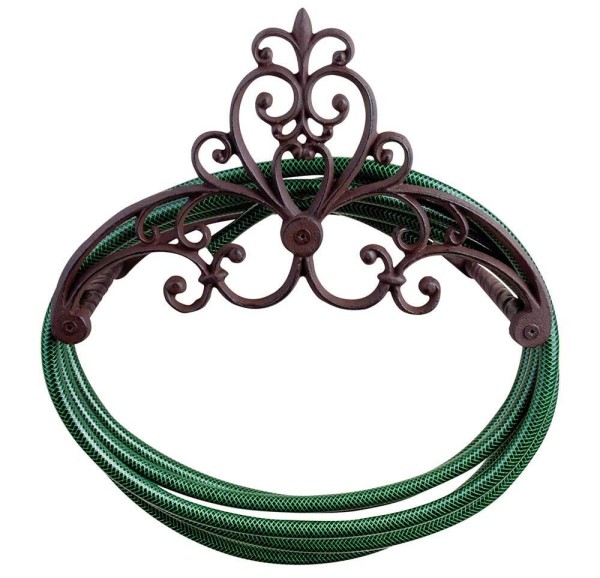 Gartenschlauchhalter Gusseisen Landhaus Antik-Stil Wandschlauchhalter Vintage