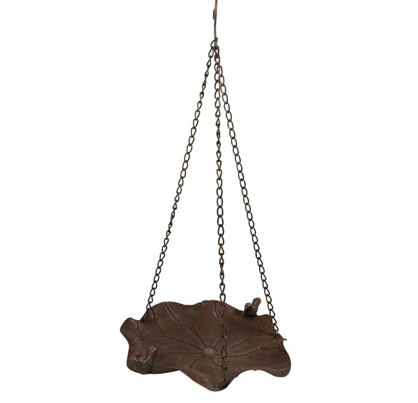Vogeltränke Hängend Vogelbad Vogelfutterschale zum Aufhängen Antik-Stil Braun