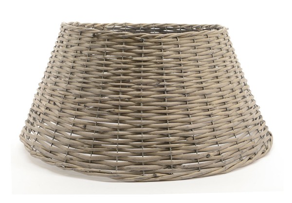 Abdeckung für Christbaumständer Weide Grau Weihnachtsbaumständerhülle Ø 56cm