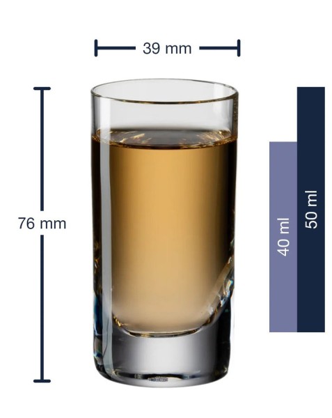 Leonardo Stamper Schnapsglas EASY+ Shotglas 50 ml