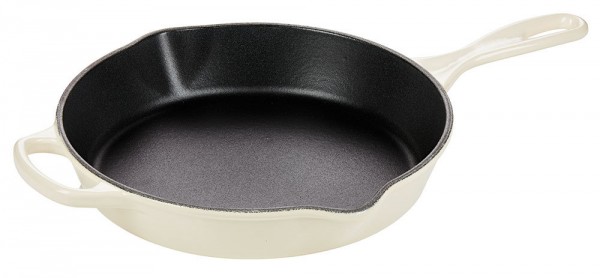 Le Creuset Brat- und Servierpfanne Gusseisen Meringue 23cm